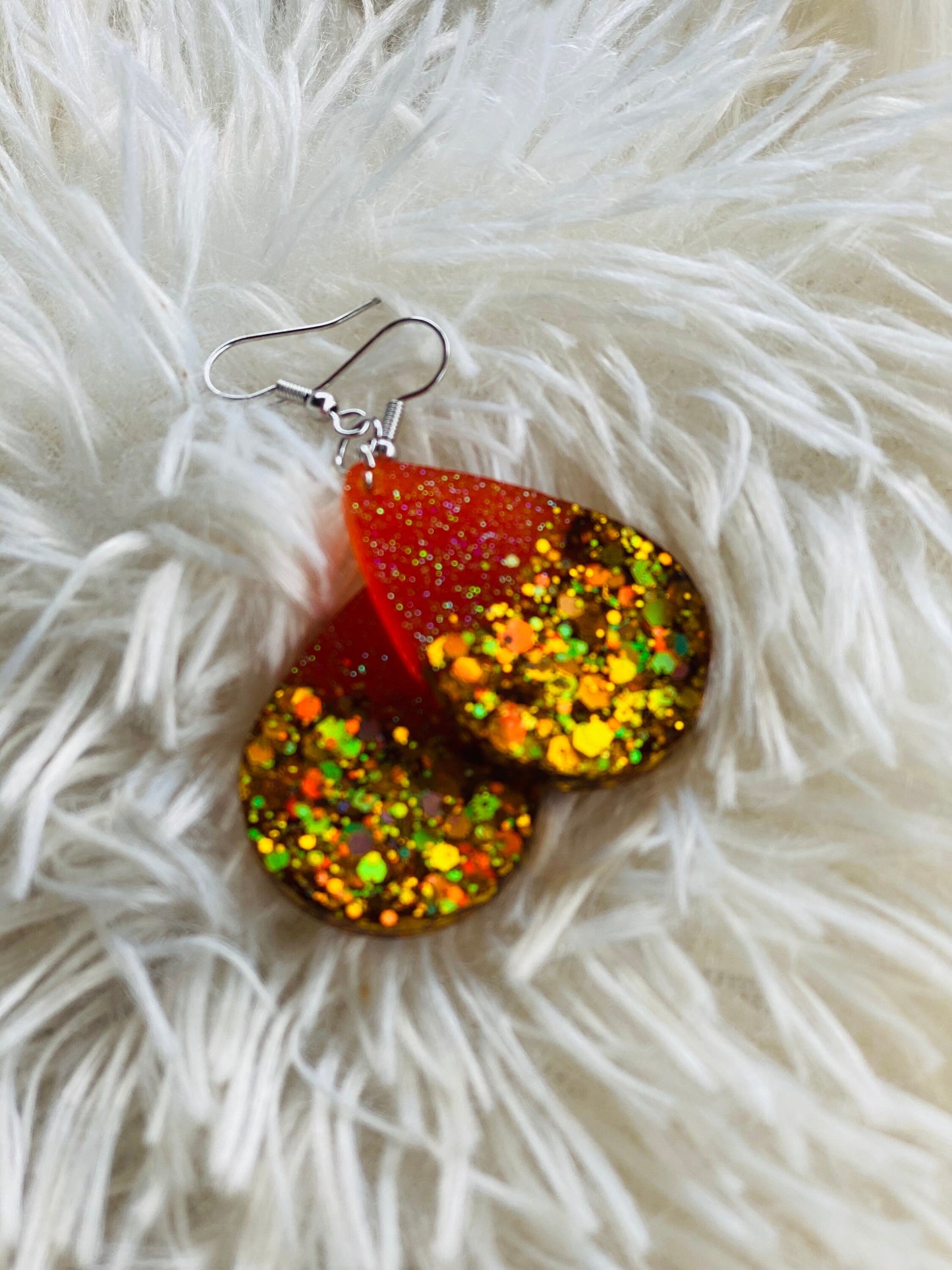 Earrings • glitter • custom made • sparkly • lots of colors