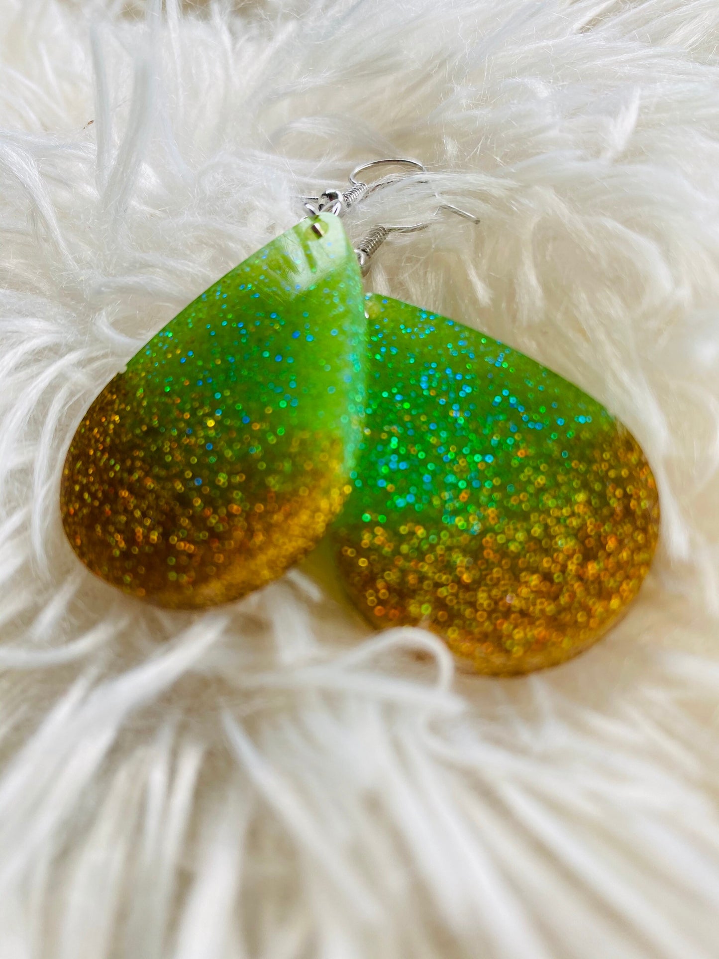 Earrings • glitter • custom made • sparkly • several color options