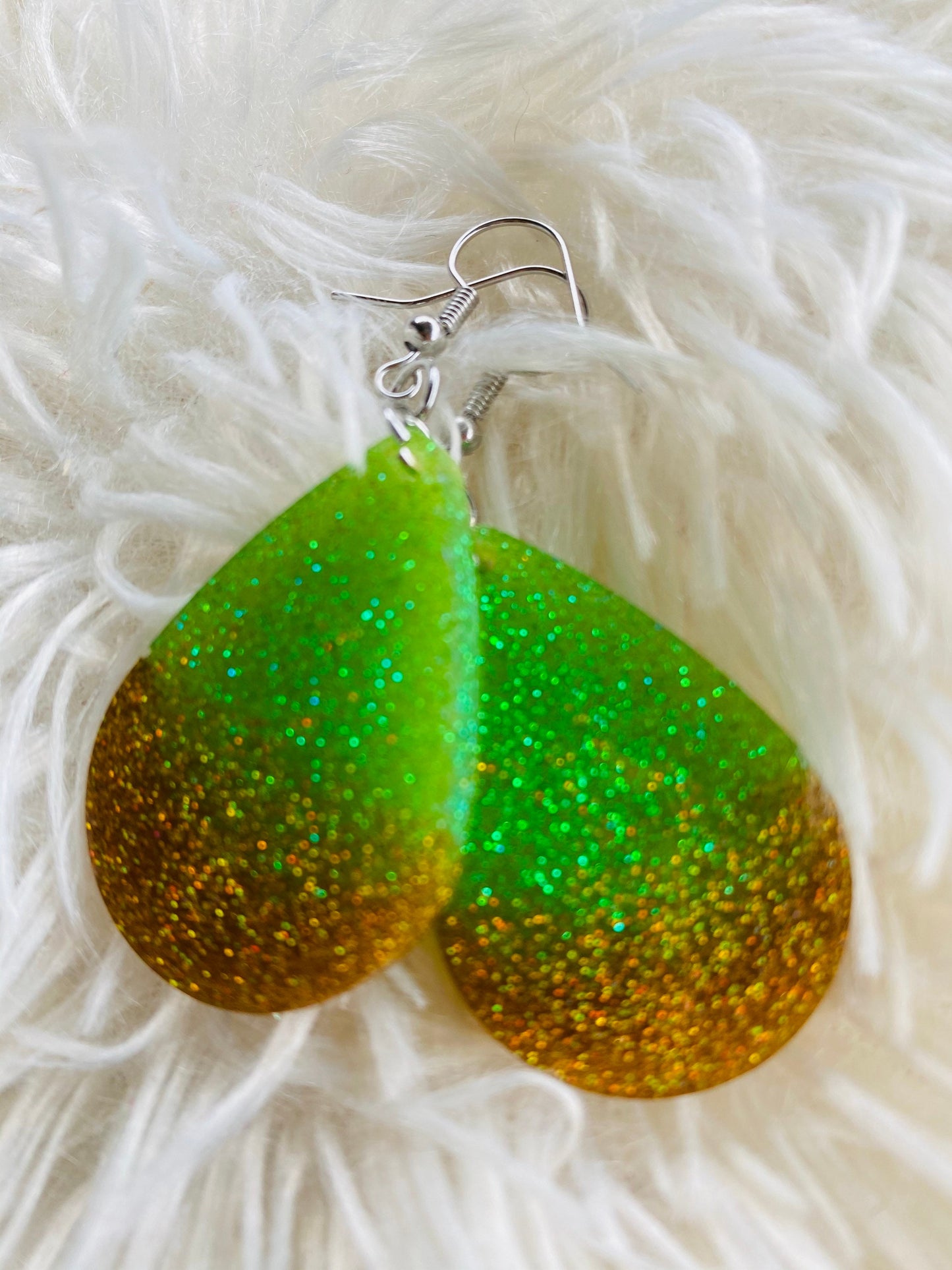 Earrings • glitter • custom made • sparkly • several color options