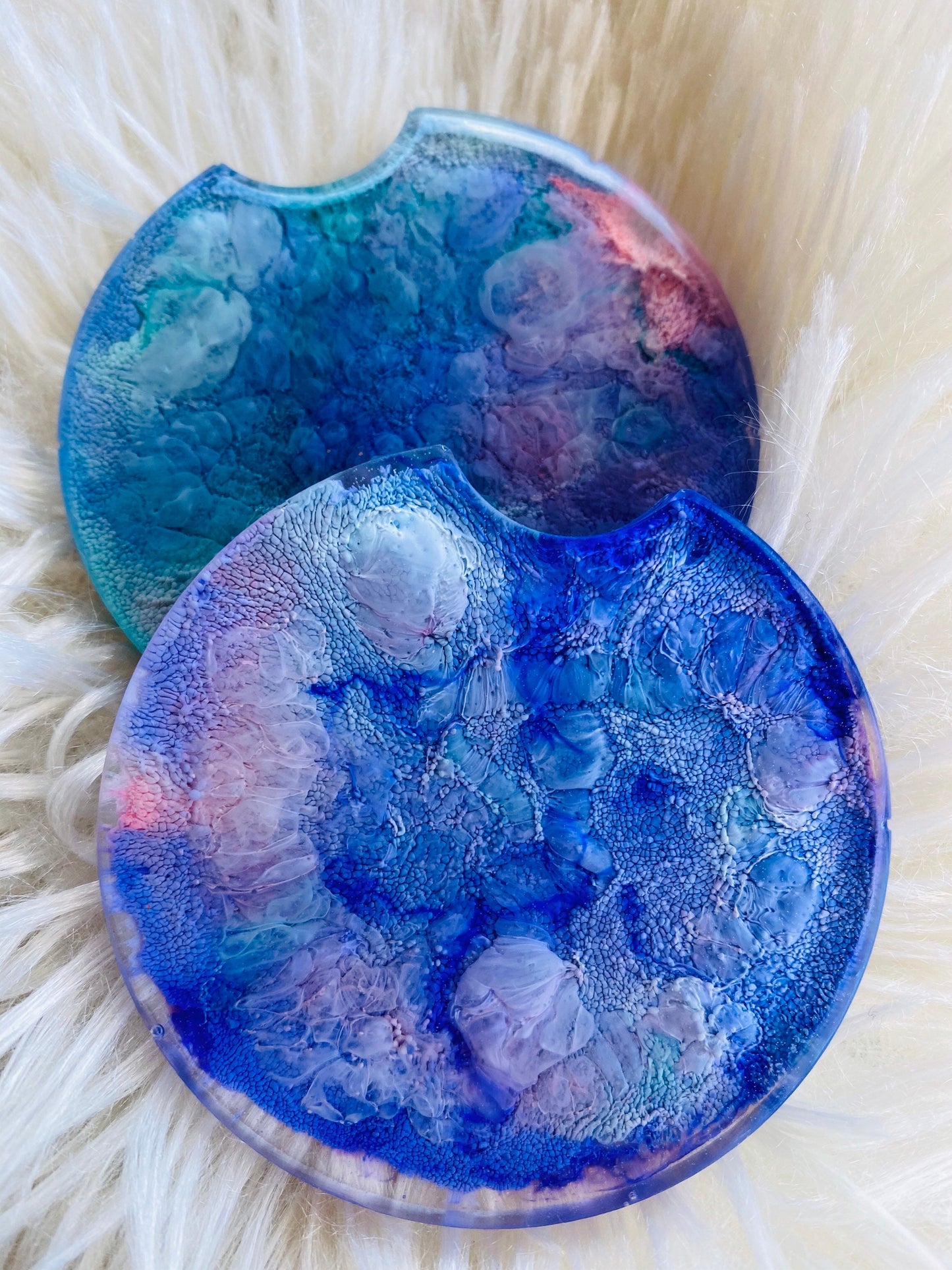 Car coasters set of 2 | car accessories | colorful