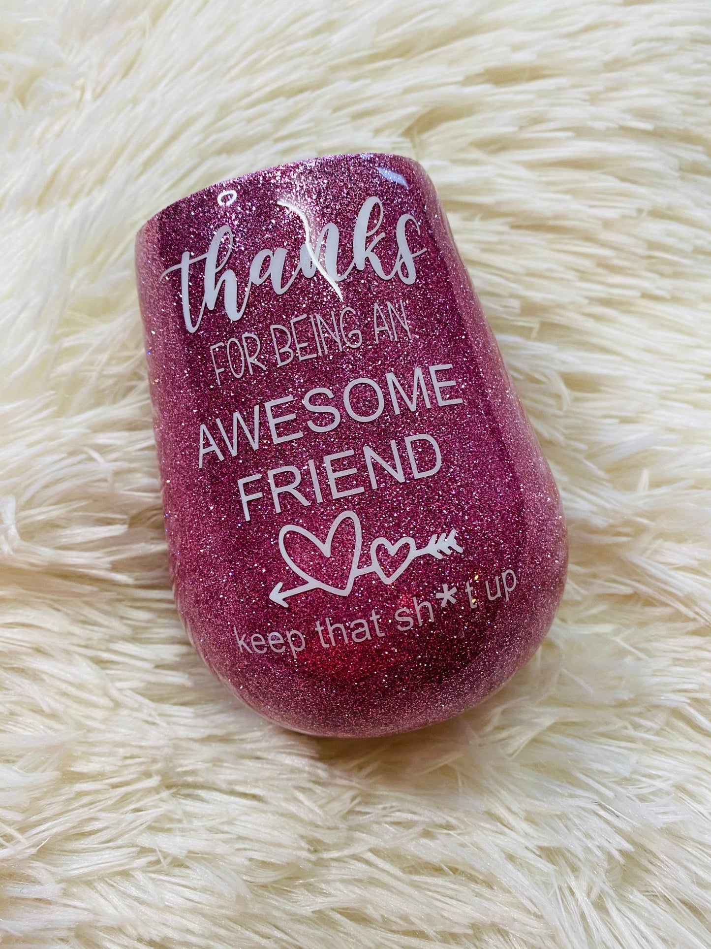 Friends tumbler, glitter tumbler, wine tumbler, Friend gift, Valentines gift for women