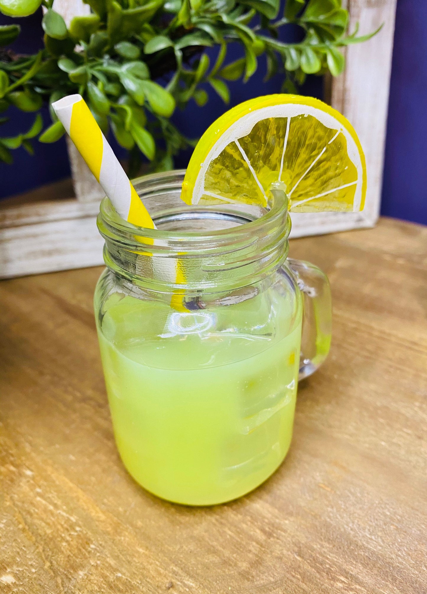Faux lemonade, mini mason jar, tiered tray decor, Rae Dunn decor, farmhouse decor, faux drinks, gift for mother’s