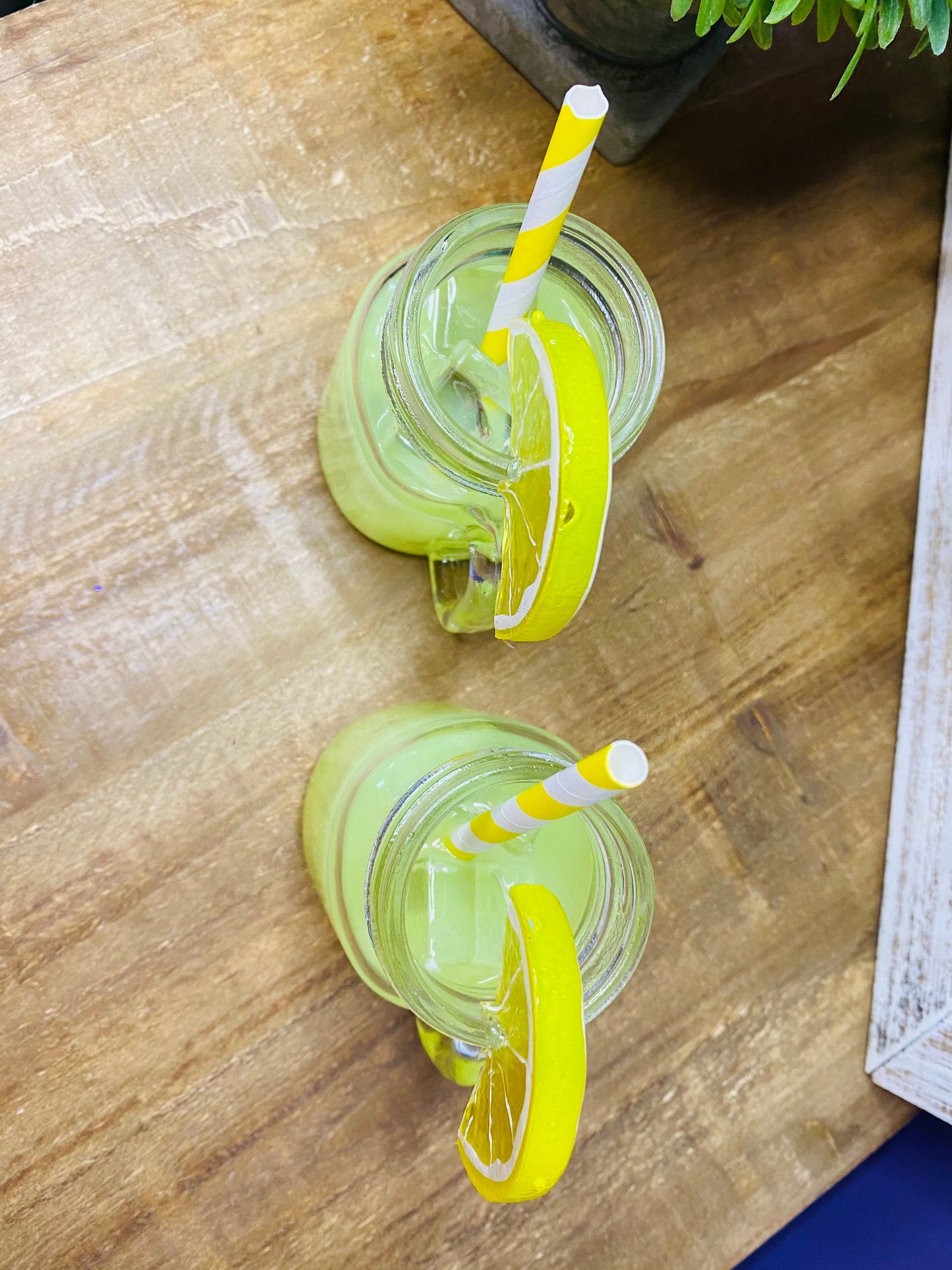 Faux lemonade, mini mason jar, tiered tray decor, Rae Dunn decor, farmhouse decor, faux drinks, gift for mother’s