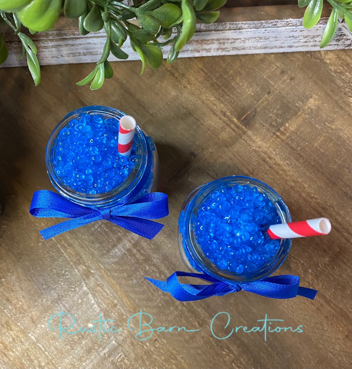 Faux red white and blue slushee, faux drink, faux slushee, Rae Dunn decor, farmhouse decor, tiered tray decor, gift for mom