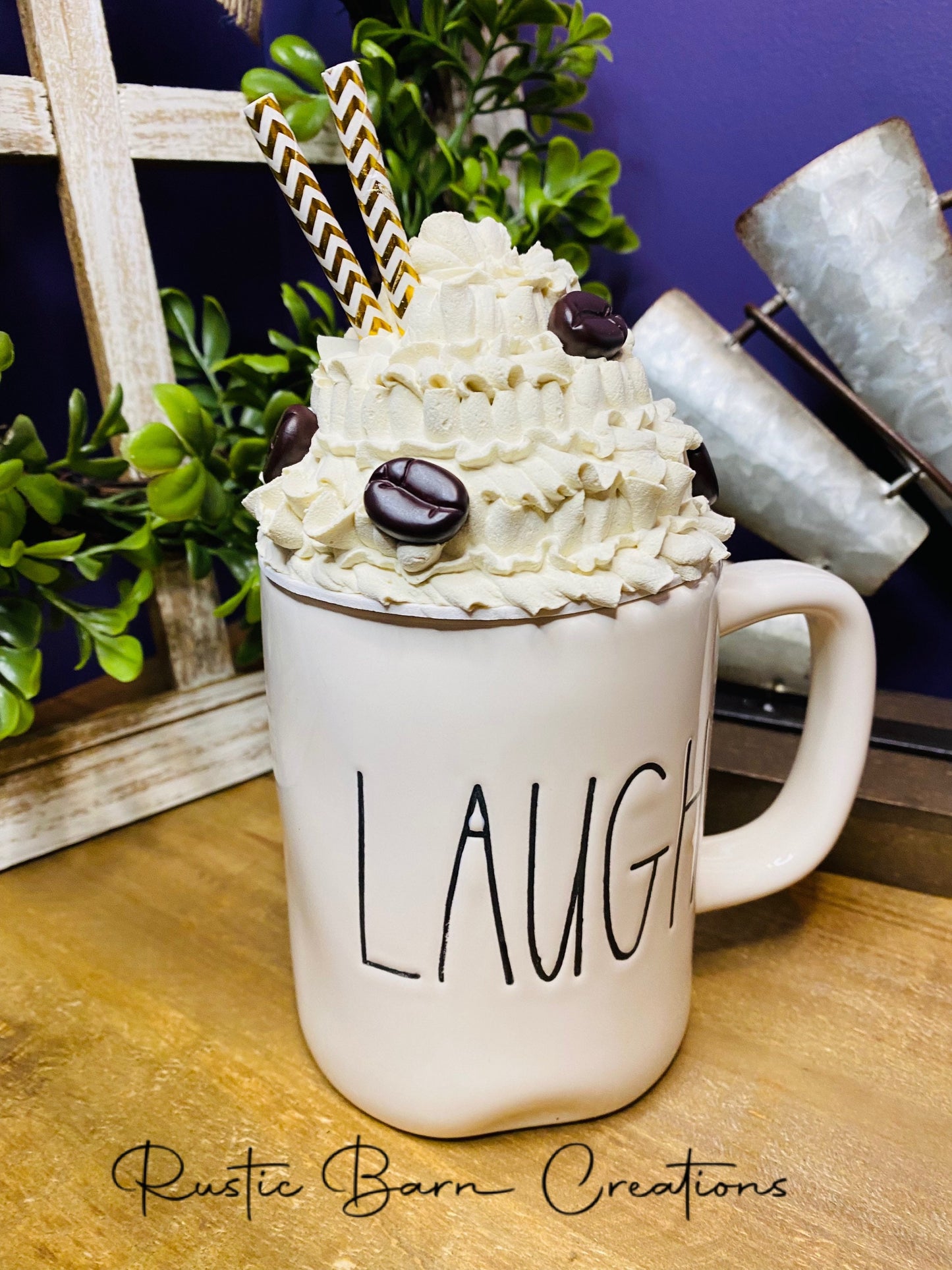 Coffee mug topper, French vanilla mug topper, fall mug topper, faux mug topper, faux coffee mug topper, gift for mom, coffee bar decor