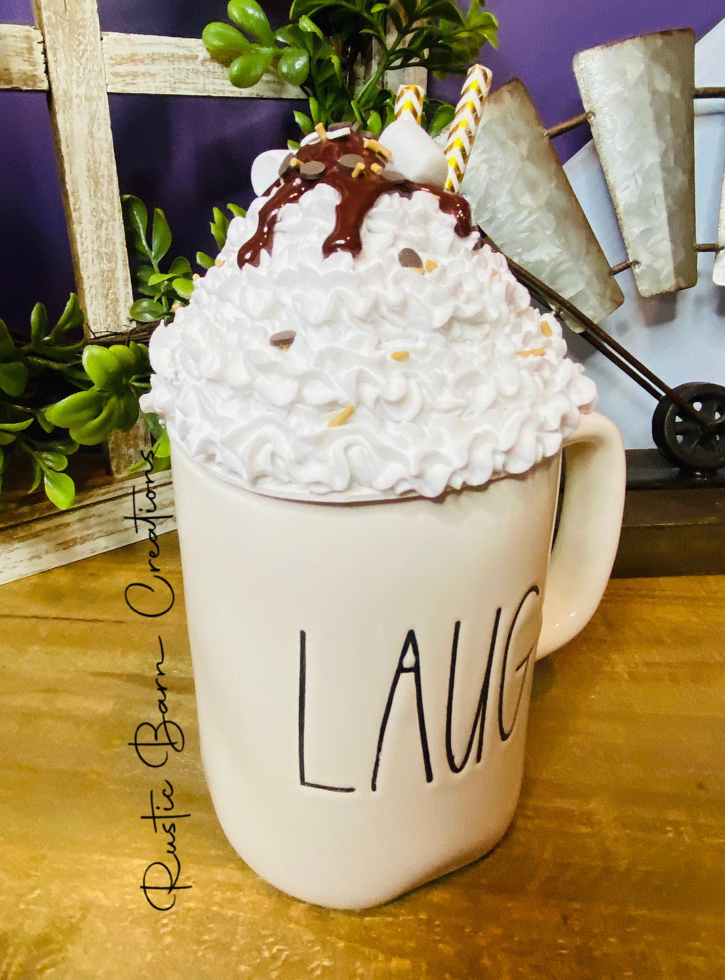 Hot cocoa mug topper, Hot chocolate mug topper, fall mug topper, faux mug topper, faux coffee mug topper, gift for mom, coffee bar decor