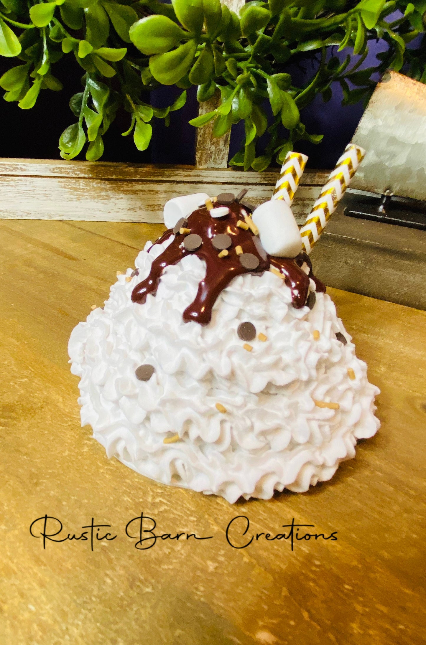 Hot cocoa mug topper, Hot chocolate mug topper, fall mug topper, faux mug topper, faux coffee mug topper, gift for mom, coffee bar decor
