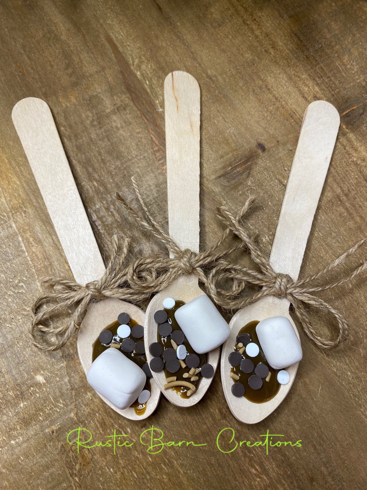 Faux hot cocoa , small faux hot cocoa spoon, tiered tray decor, Rae Dunn decor, farmhouse decor,gift for mother’s, hot chocolate