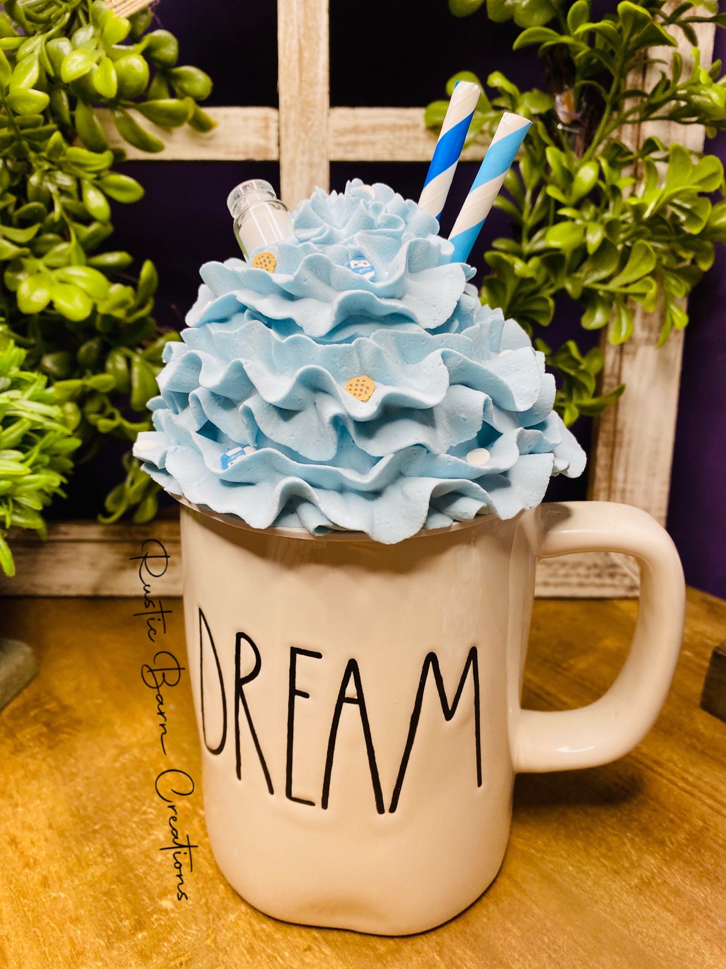 Milk and cookies mug topper, mug topper, faux mug topper, gift for mom, coffee bar decor, Christmas gift