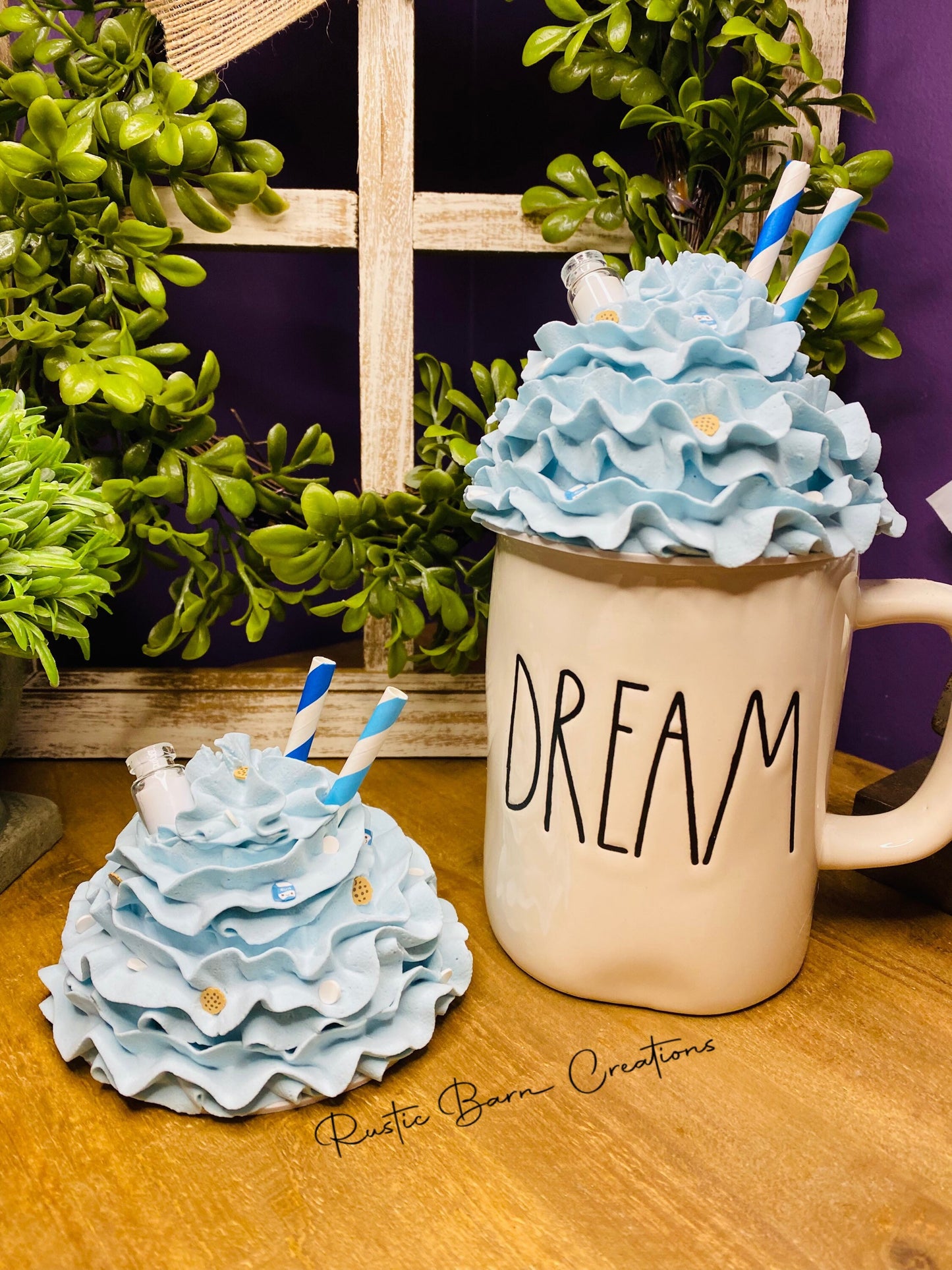 Milk and cookies mug topper, mug topper, faux mug topper, gift for mom, coffee bar decor, Christmas gift