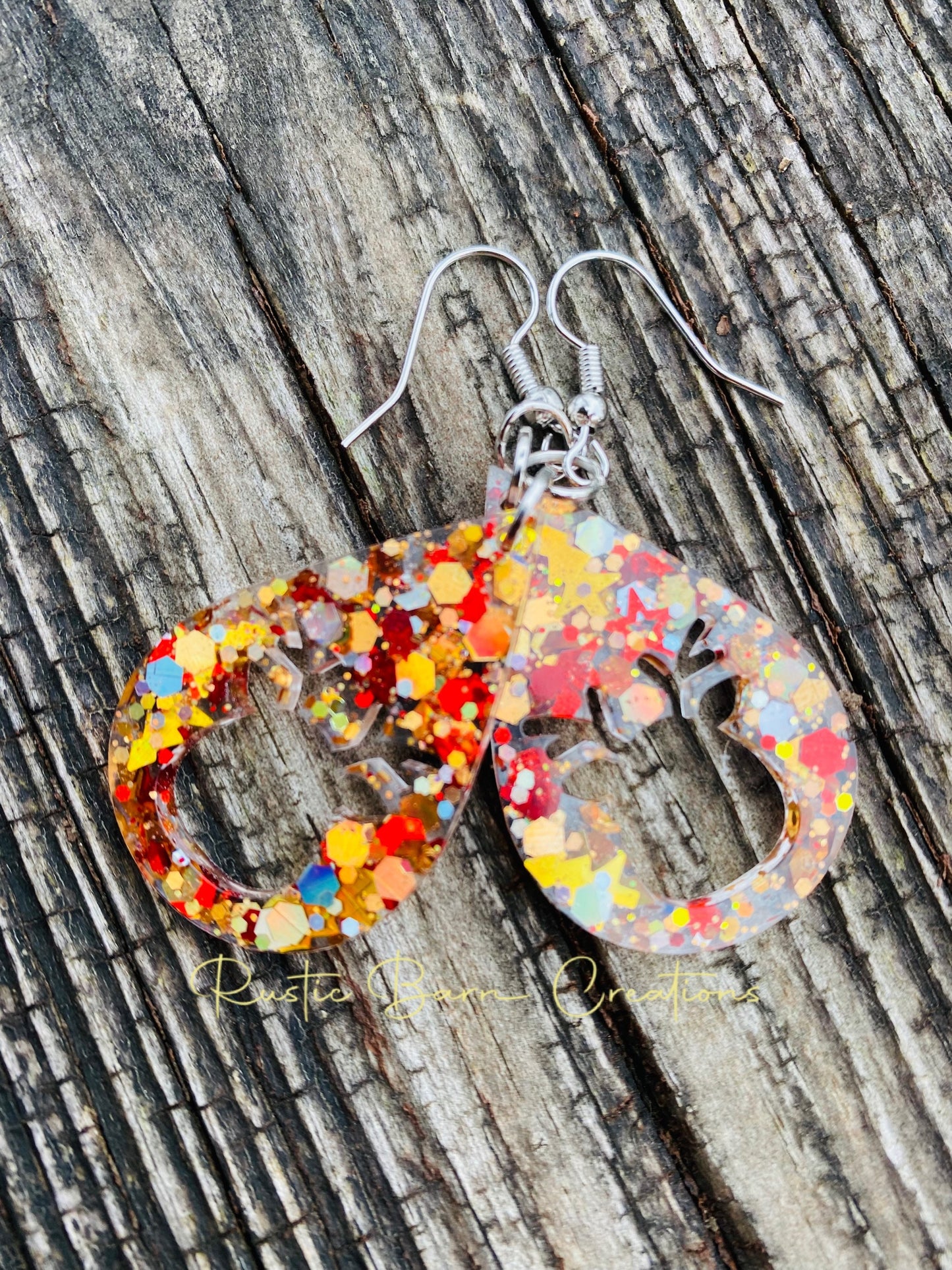 Glitter earrings, Gingerbread earrings, Lightweight drop earrings, Drop earrings, colorful earrings, Christmas earrings, holiday earrings