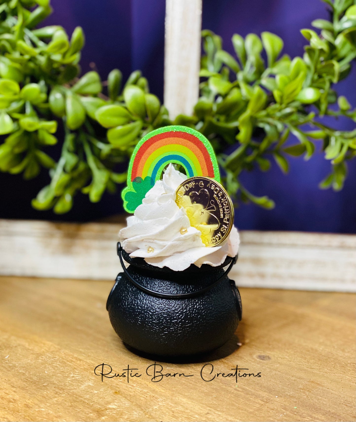St Patrick’s dessert, faux dessert, faux mini pot, St Pattys mini mug, gift for mom, coffee bar decor, holiday decor, green decor