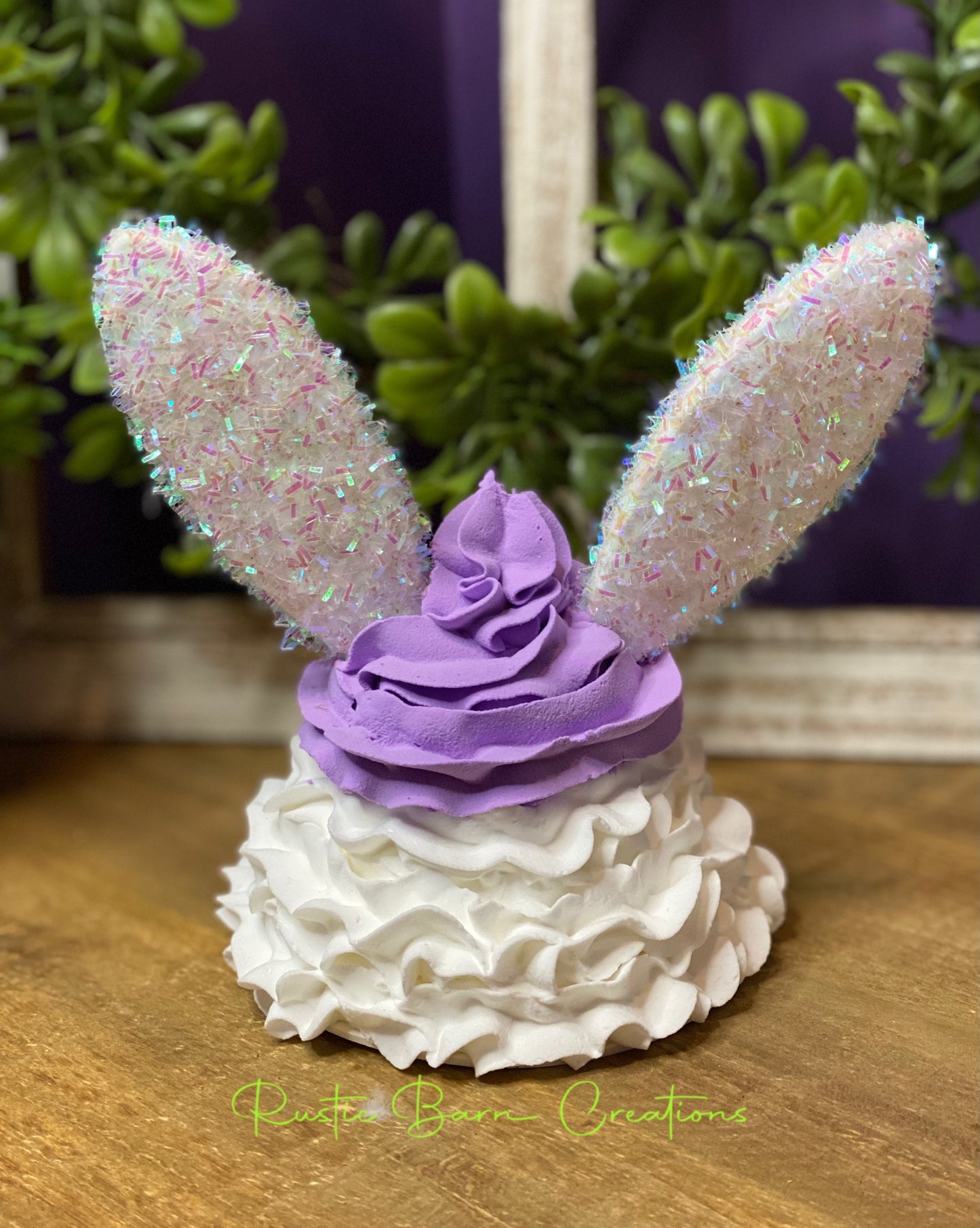Easter mug topper,gnome mug topper, faux mug topper, faux Easter decor, gift for mom, coffee bar decor, gnome decor, bunny decor