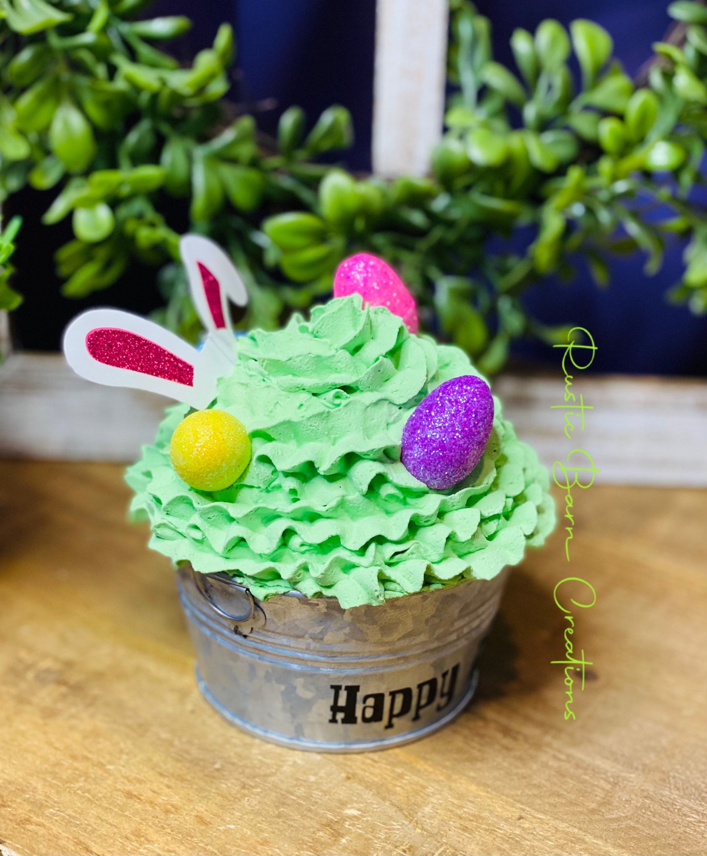 Easter egg decor, faux Easter decor, gift for mom, coffee bar decor, bunny decor, tiered tray decor