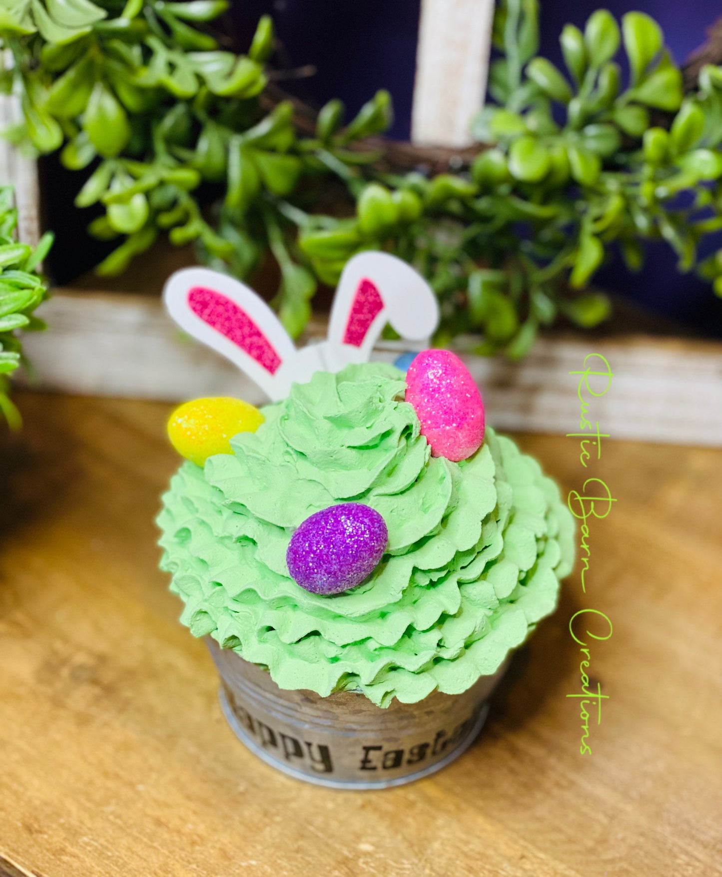 Easter egg decor, faux Easter decor, gift for mom, coffee bar decor, bunny decor, tiered tray decor