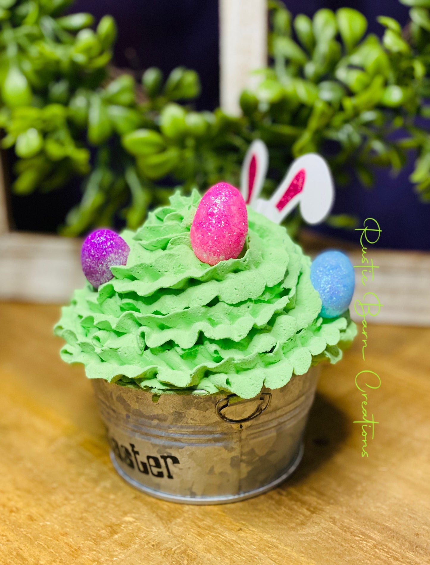 Easter egg decor, faux Easter decor, gift for mom, coffee bar decor, bunny decor, tiered tray decor