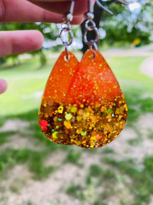 Earrings • glitter • custom made • sparkly • lots of colors