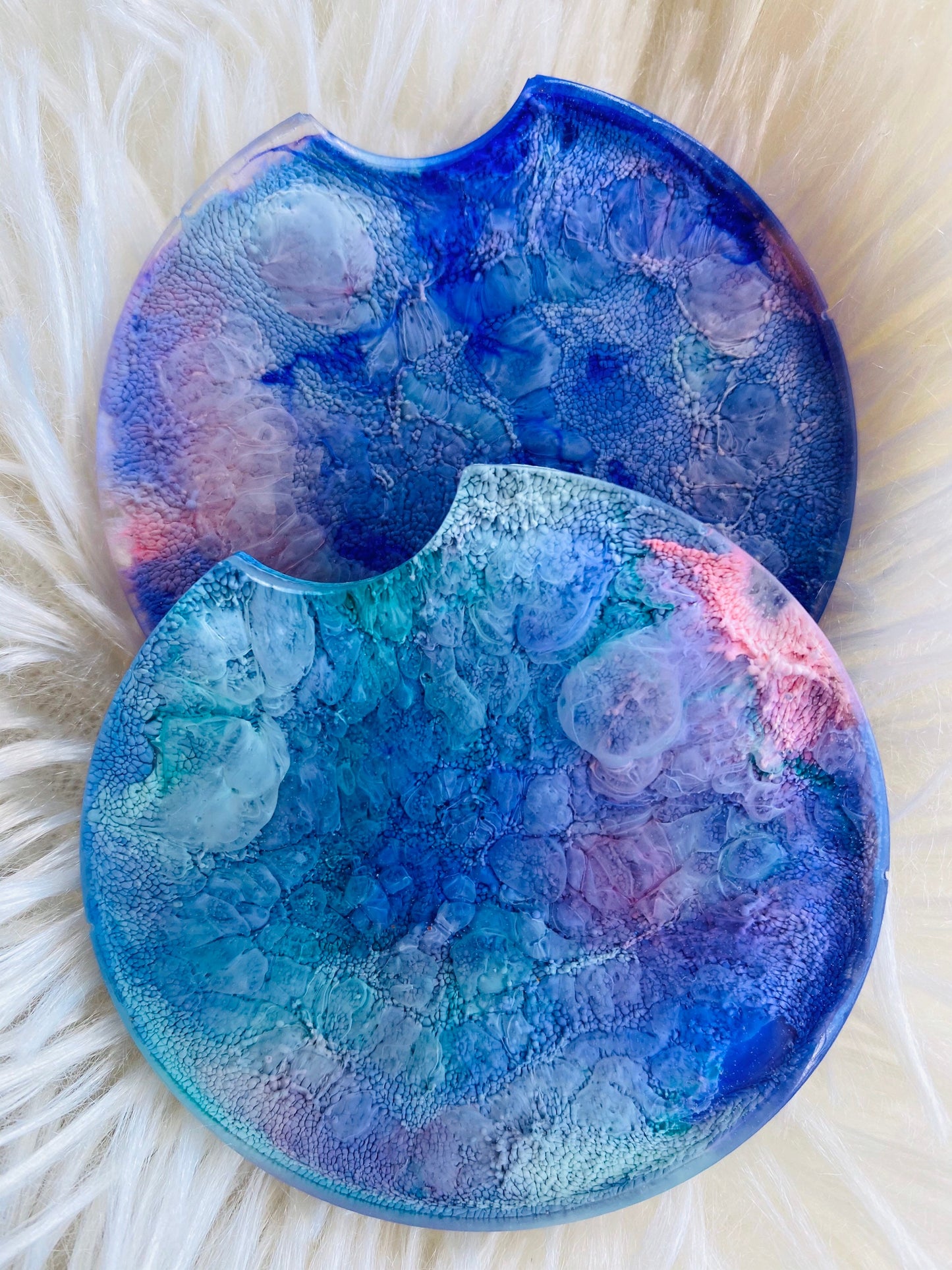Car coasters set of 2 | car accessories | colorful