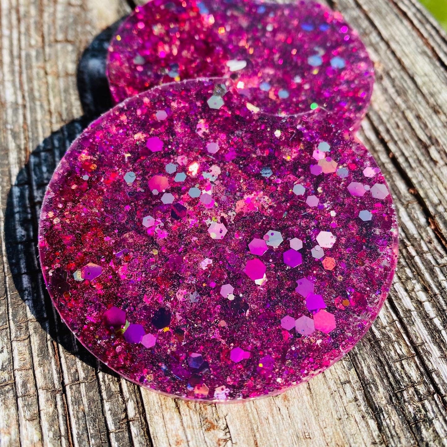Car coasters| Glitter car coasters| pink car coasters| Car accessories| Sold as set of 2