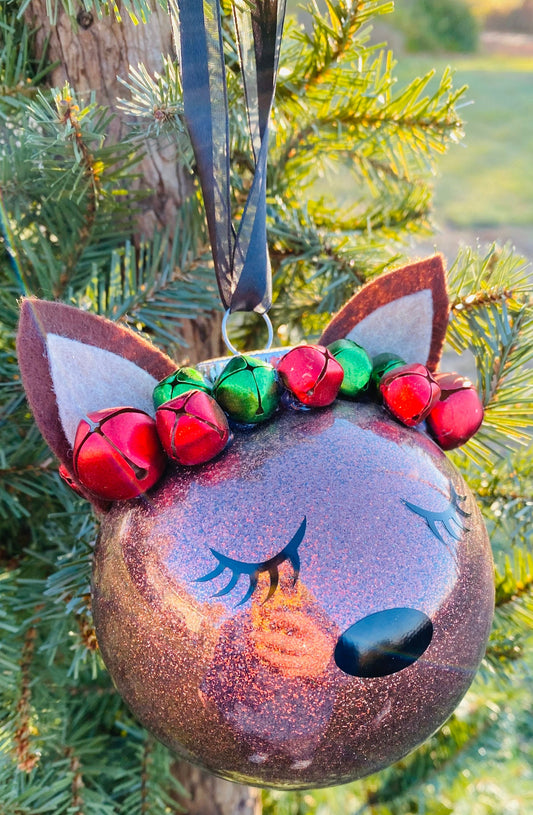 Deer ornament, Ornament, Custom Ornament, Christmas Ornament, Deer, gift for girls