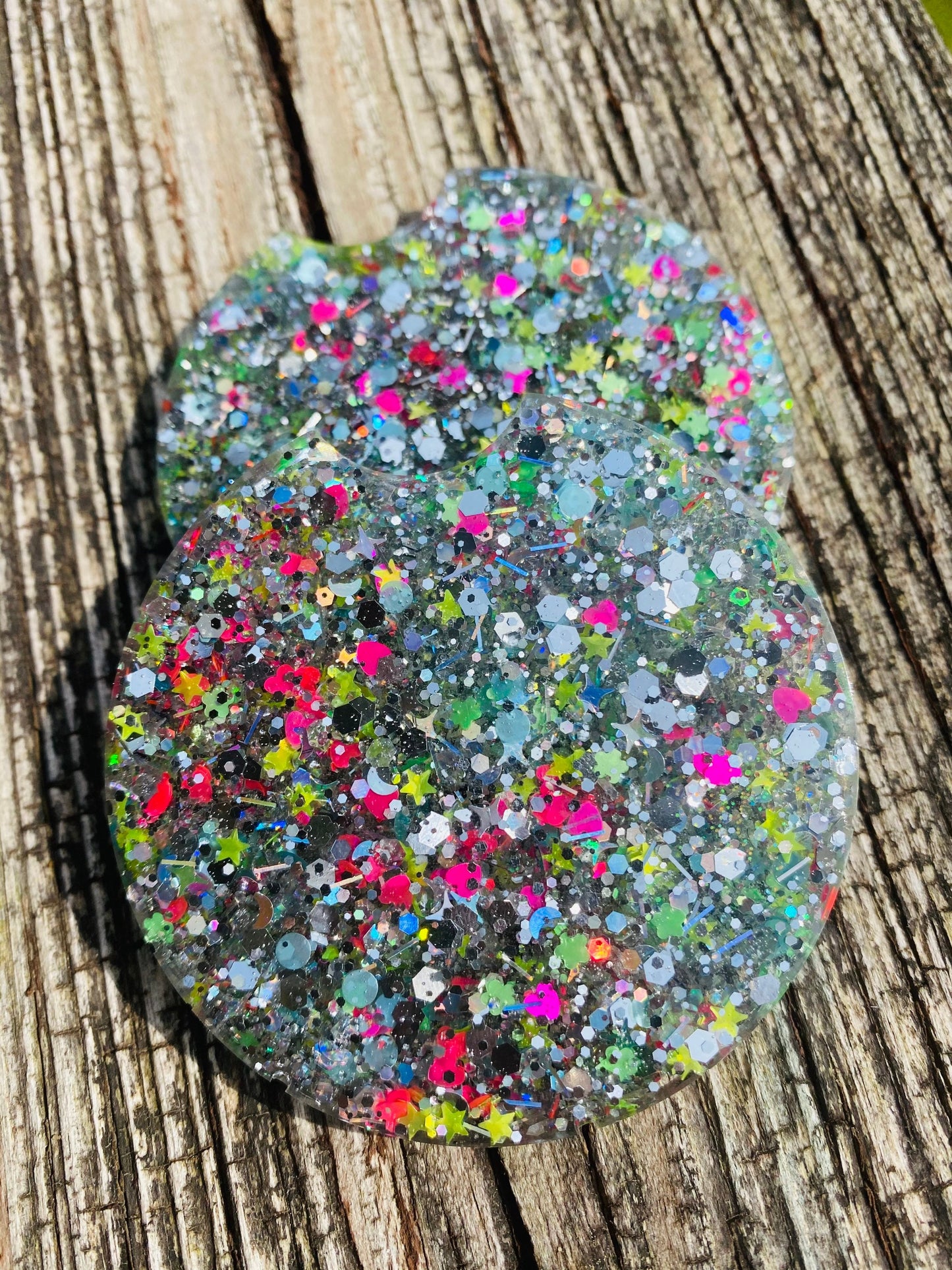 Car coasters, set of 2, car coasters for girls, car accessories, car accessory, glitter car coasters, birthday gift, 80’s baby