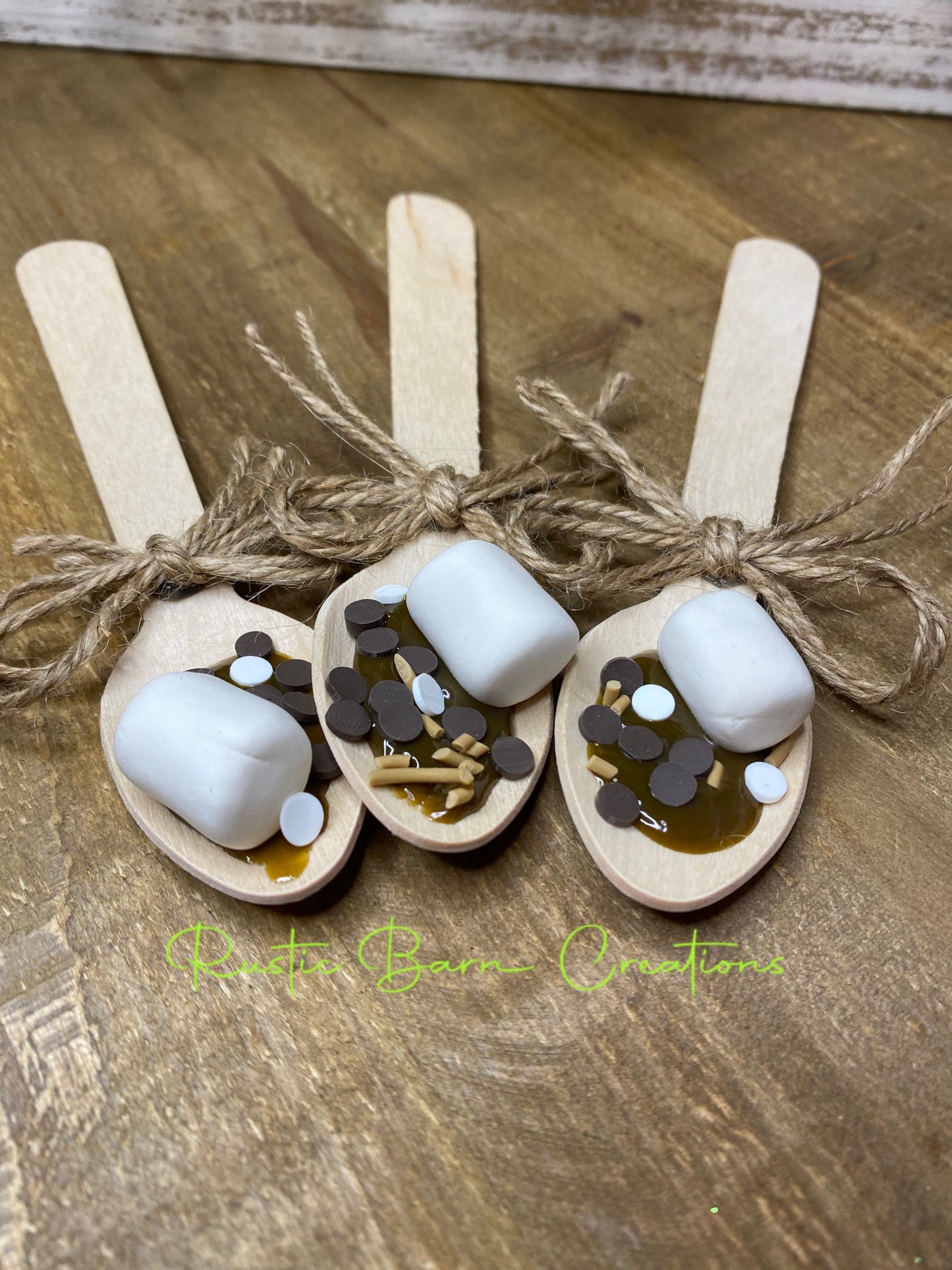 Faux hot cocoa , small faux hot cocoa spoon, tiered tray decor, Rae Dunn decor, farmhouse decor,gift for mother’s, hot chocolate
