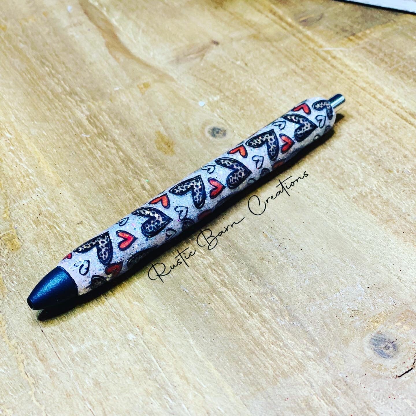 glitter pen, custom glitter pen, personalized pen, valentines pen, heart pen, refillable pen, glitter lover