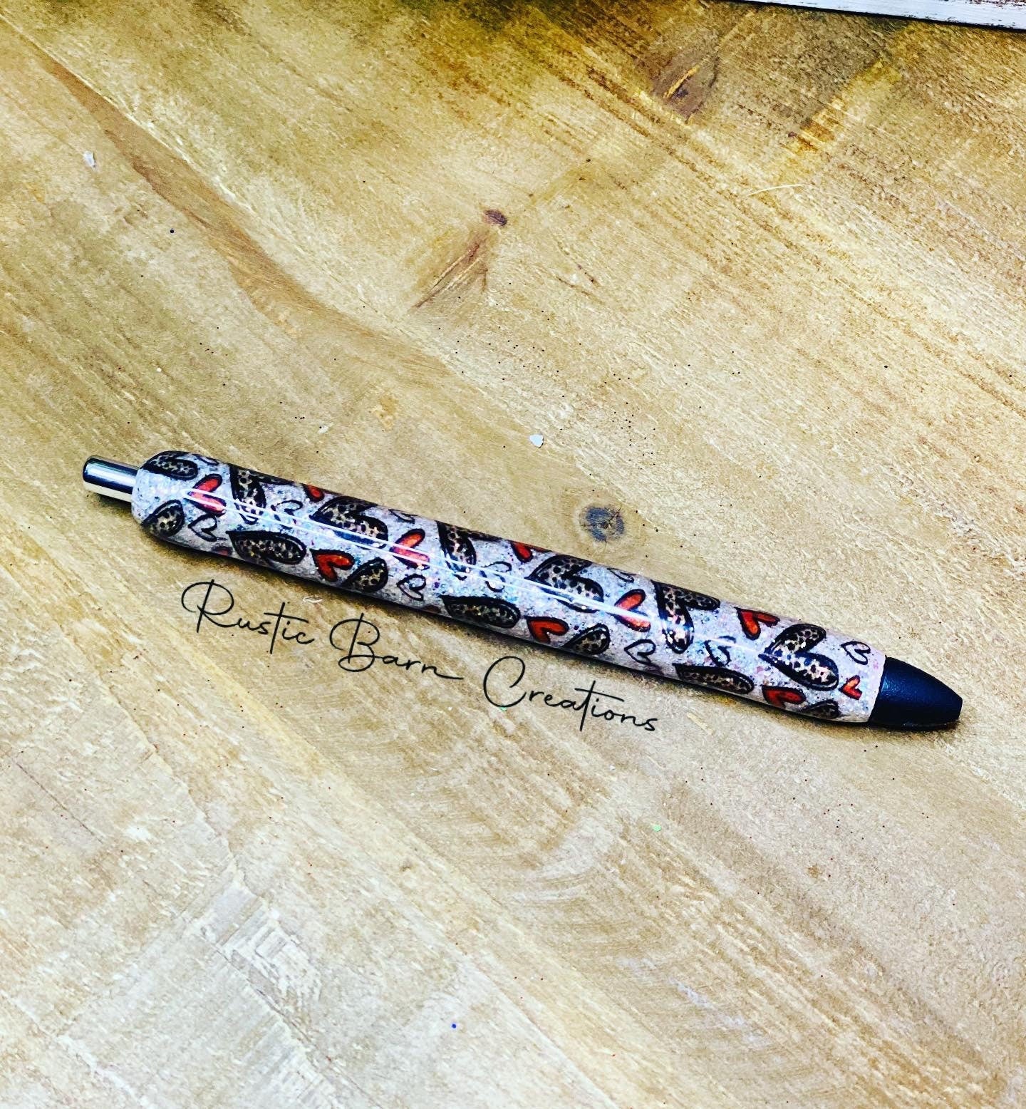 glitter pen, custom glitter pen, personalized pen, valentines pen, heart pen, refillable pen, glitter lover