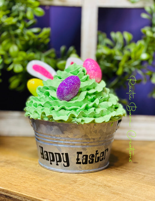 Easter egg decor, faux Easter decor, gift for mom, coffee bar decor, bunny decor, tiered tray decor