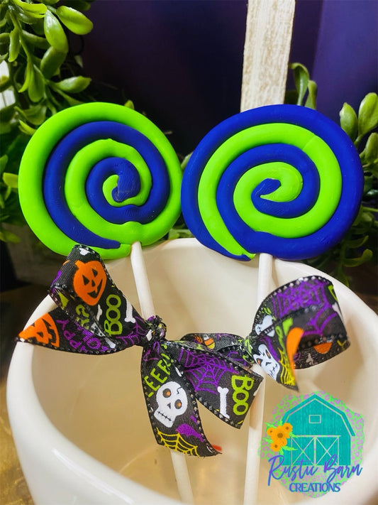 Halloween lollipop, tiered tray decor, Halloween tiered tray decor, Halloween decor, faux food, faux tiered tray decor, fall decor